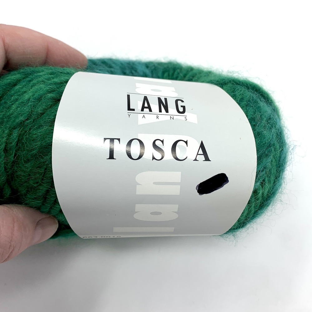 Lang Yarns Tosca 1 Ball Wool Acrylic Striping Bulky Green Blue 50 g 100 yds - Picture 5 of 5